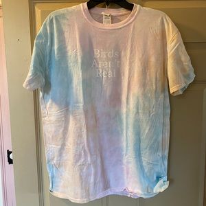 Birds Aren’t Real Short Sleeve T-shirt Tee tie dye
